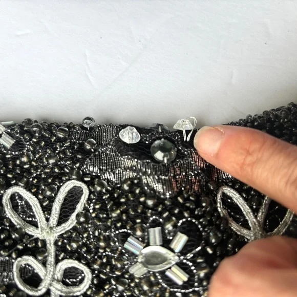 Colin Stuart Embellished Beaded Heeled Boots - Picture 14 of 17